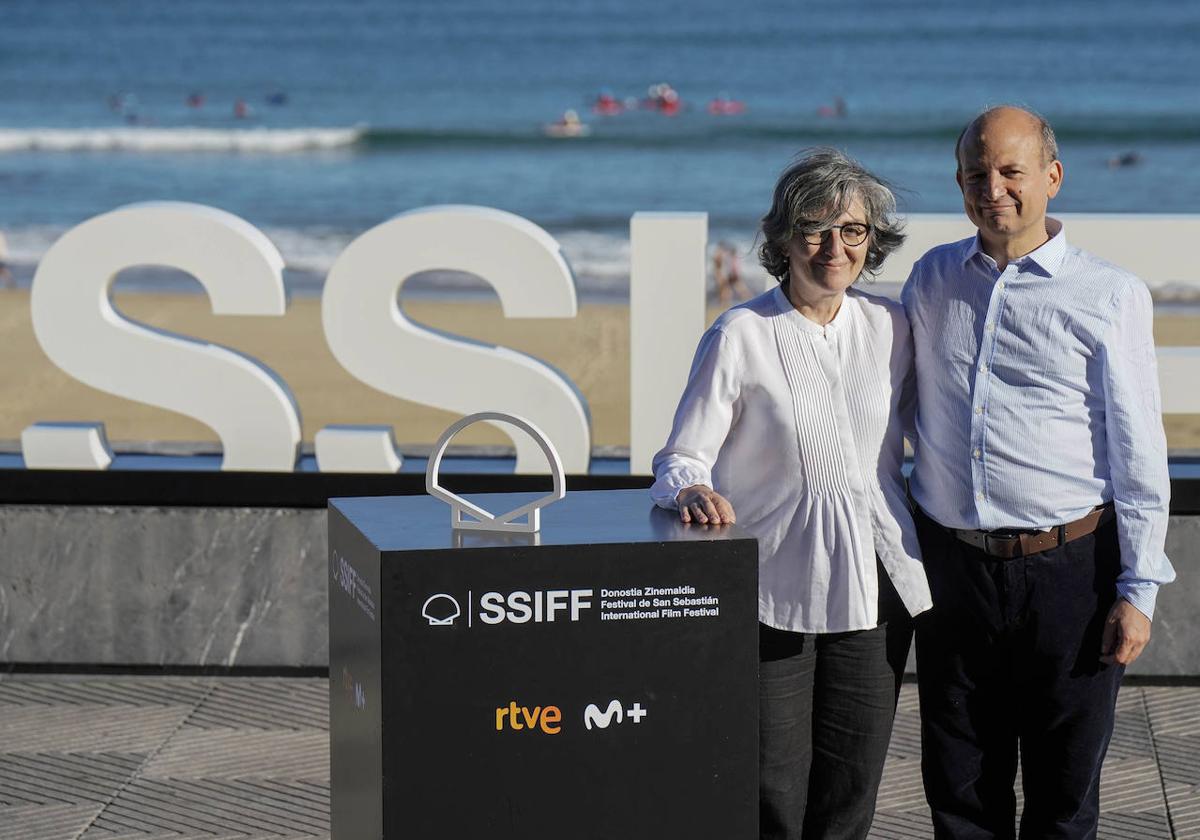 Isabel Herguera y Gianmarco Serra, que ha acompañado a la directora donostiarra desde el inicio del proyecto y se ha encargado del 'making off'.