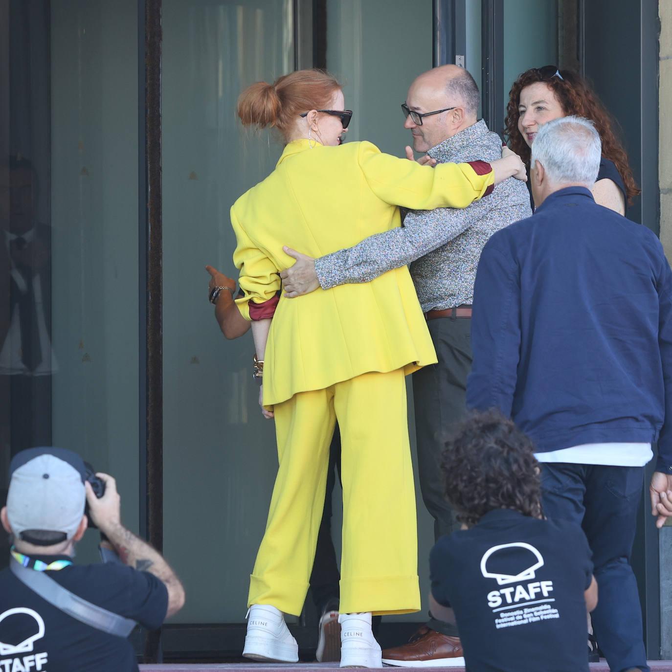 Jessica Chastain ilumina Donostia con su glamour reivindicativo