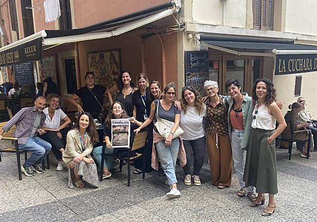 Son las otras estrellas de 'Un amor', el equipo de la película llegada de Cataluña y La Rioja, donde se rodó el filme.