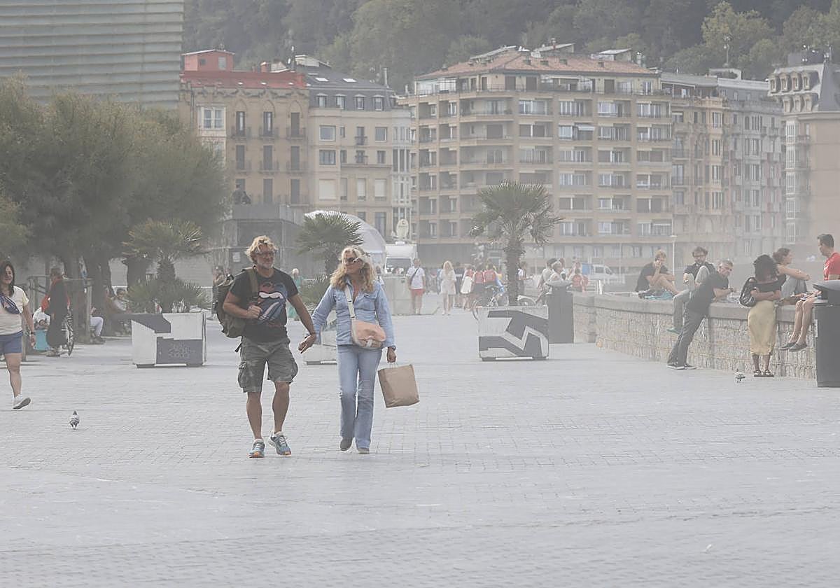 Galerna en Donostia este miércoles