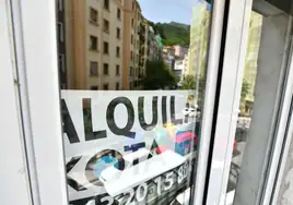 Piso en alquiler en Eibar, localidad que aspira a ser declarada zona tensionada.