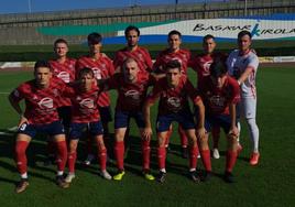Once inicial que puso Argote en liza ante el Basconia.
