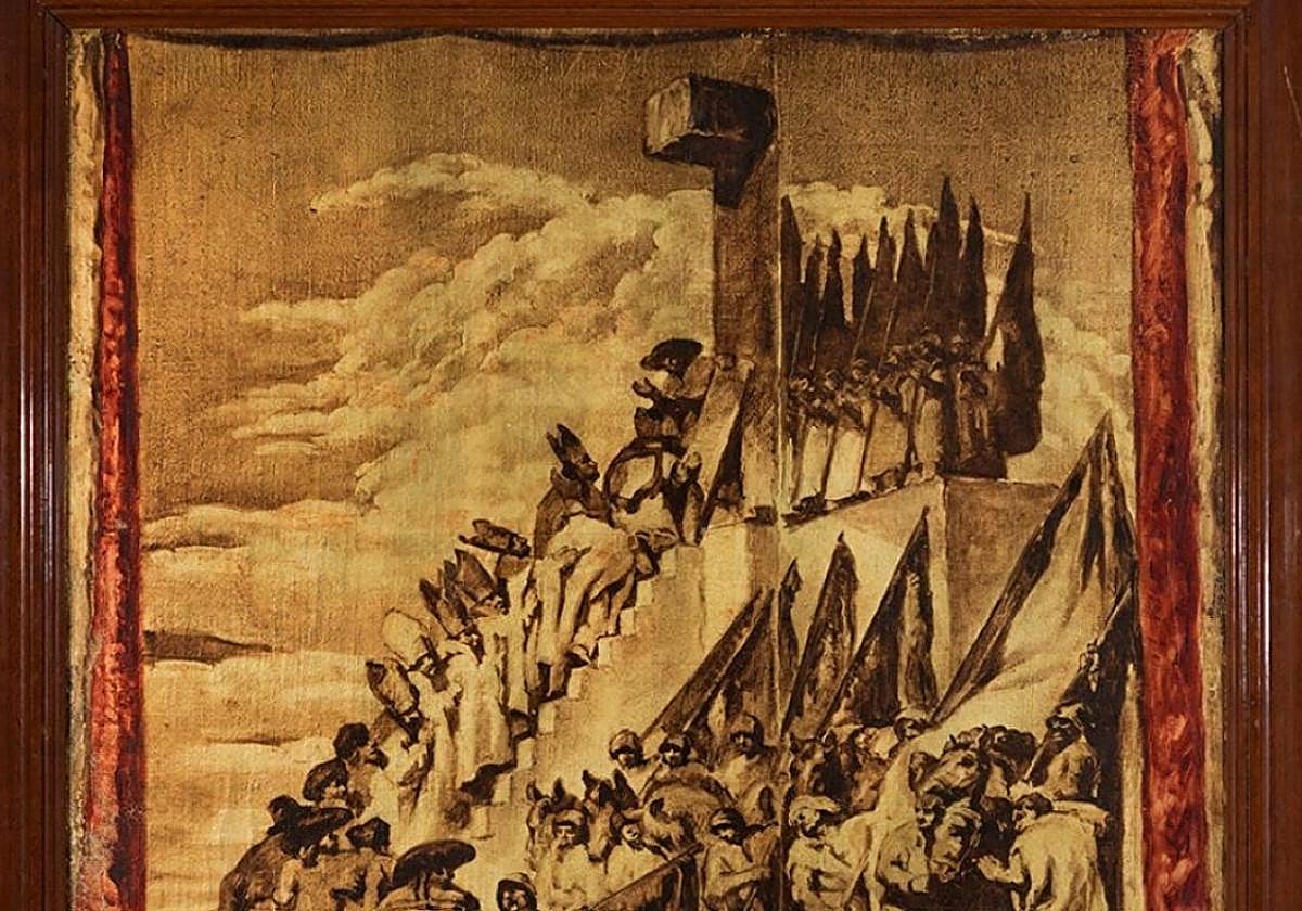 'Pueblo de Fueros', uno de los tres bocetos que no se vendieron.