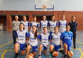 Plantilla del cadete femenino de rendimiento Goierri Oxykor.