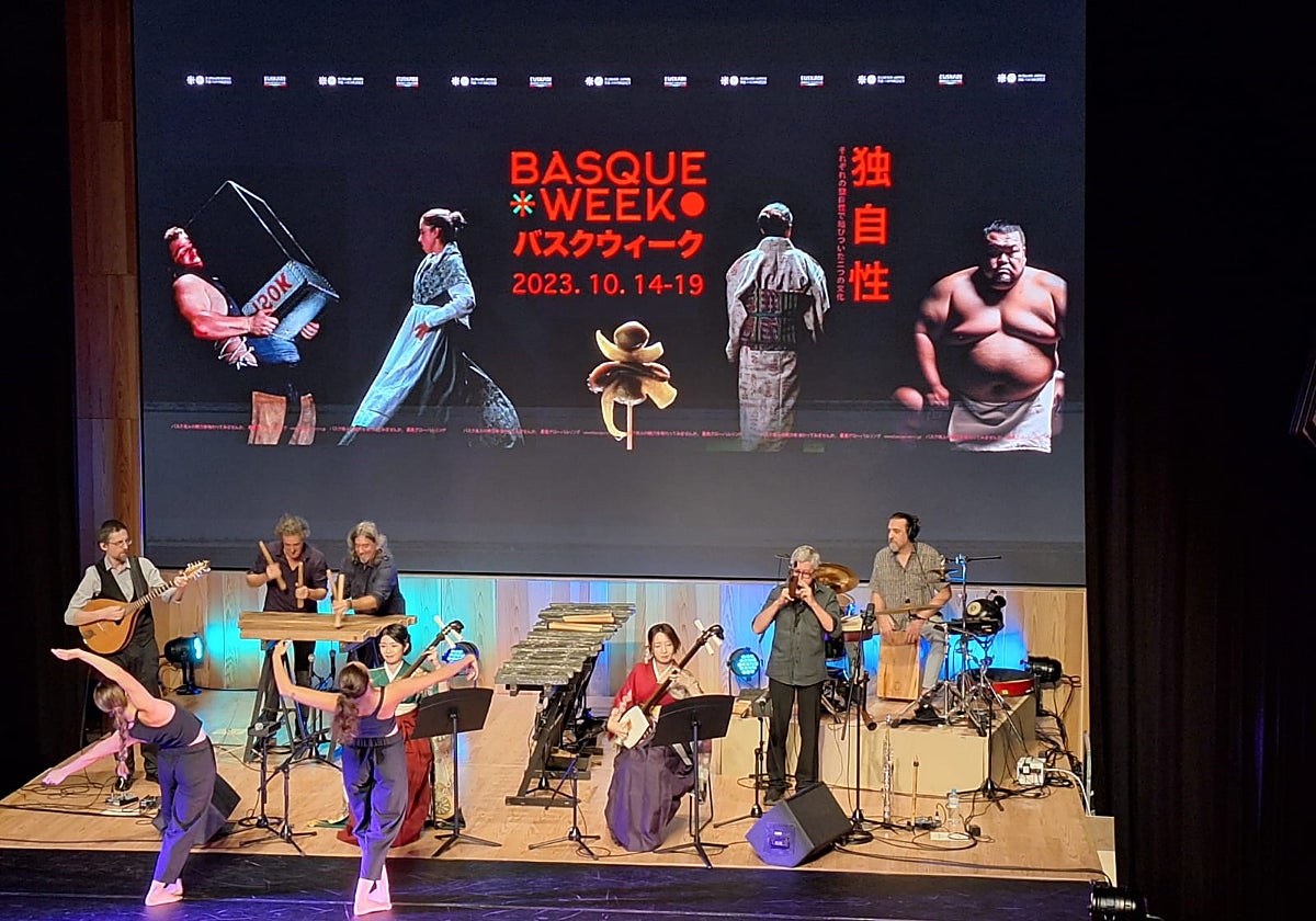 Imagen de la inauguración de la Basque Week en Tokio, este viernes