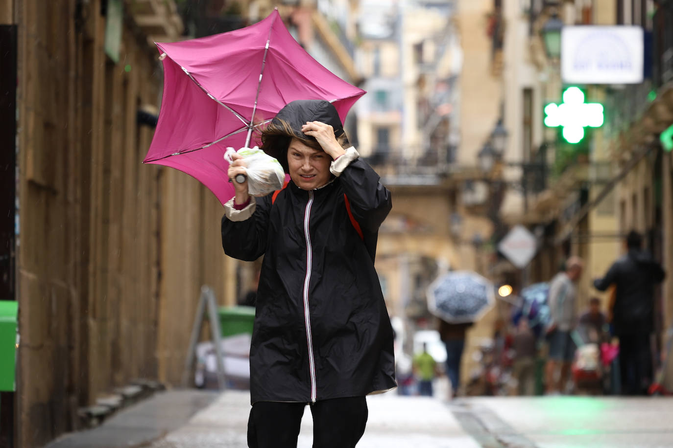 La borrasca llega a Gipuzkoa