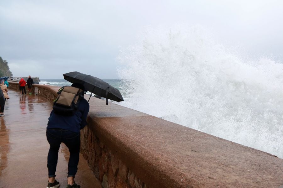 La borrasca llega a Gipuzkoa