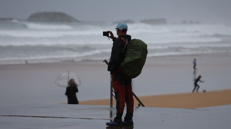 La borrasca llega a Gipuzkoa