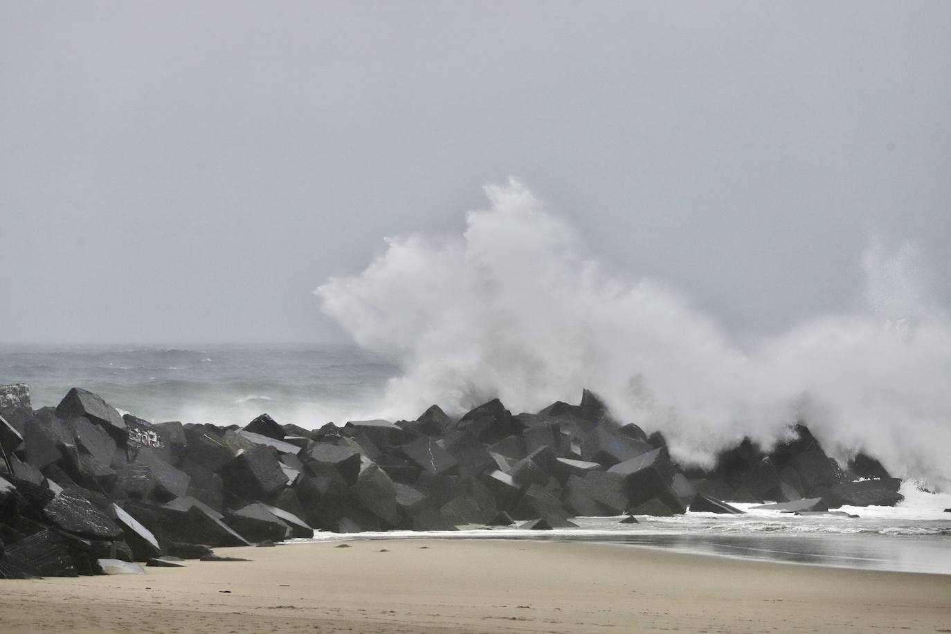 La borrasca llega a Gipuzkoa