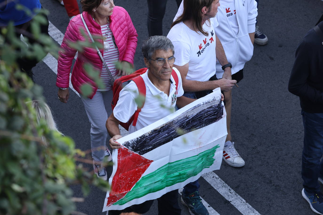 Donostia se echa a la calle en apoyo al pueblo palestino