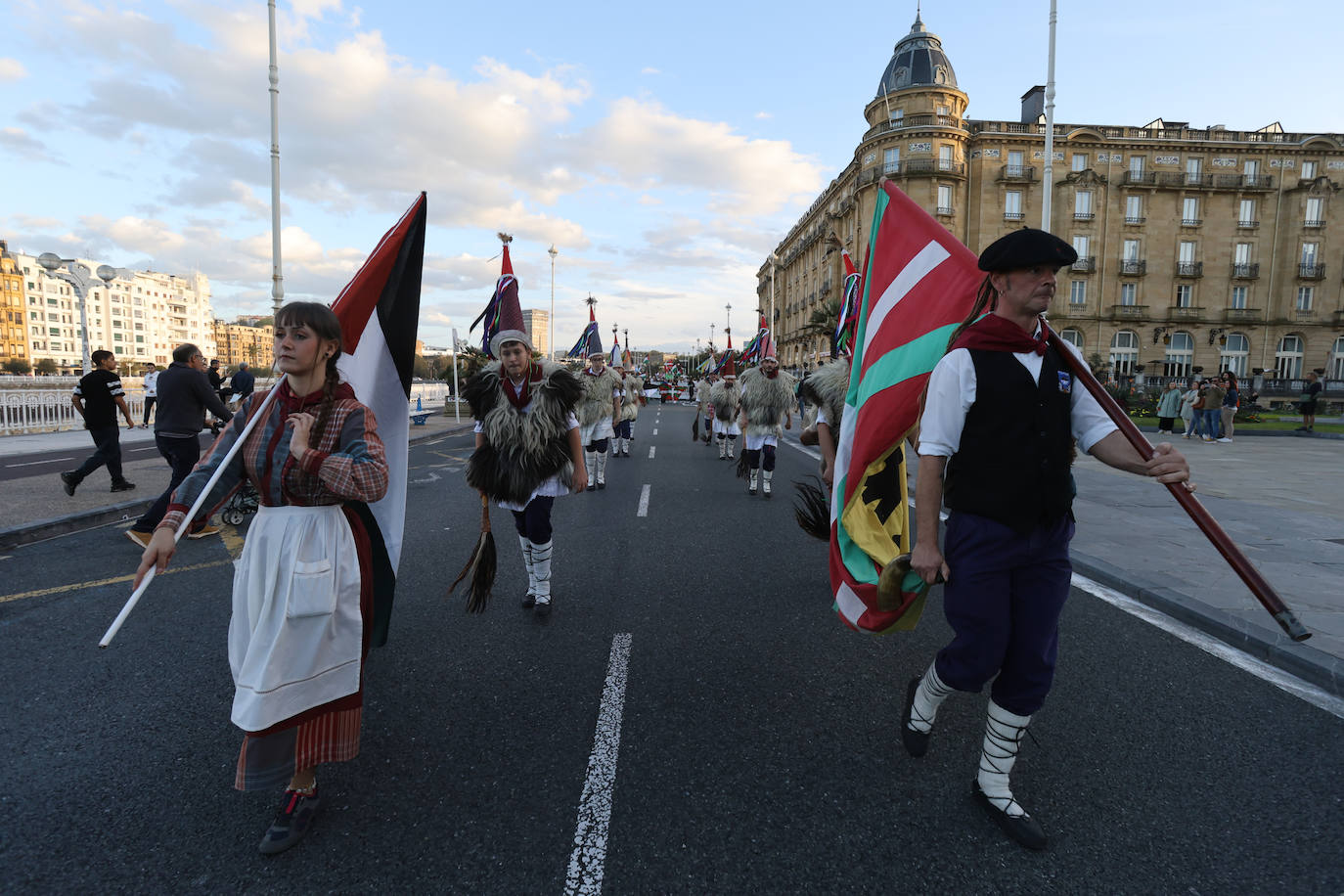 Donostia se echa a la calle en apoyo al pueblo palestino