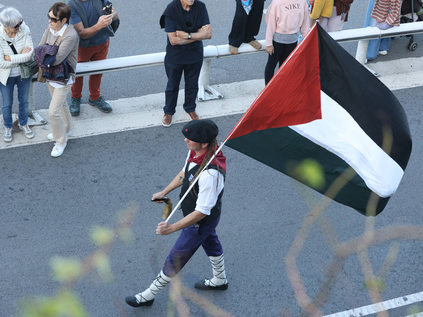 Donostia se echa a la calle en apoyo al pueblo palestino