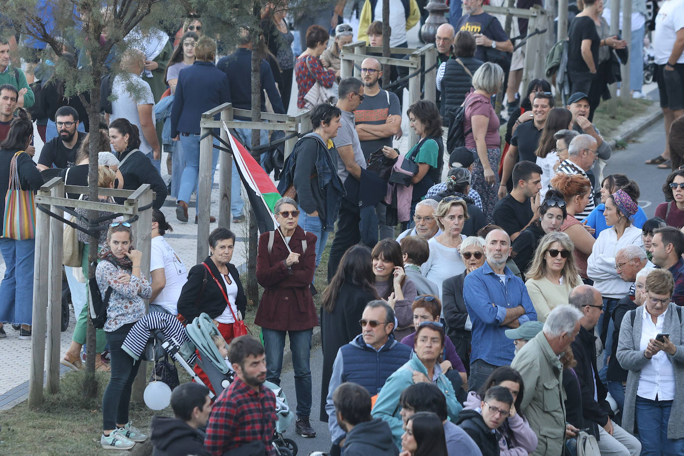 Donostia se echa a la calle en apoyo al pueblo palestino