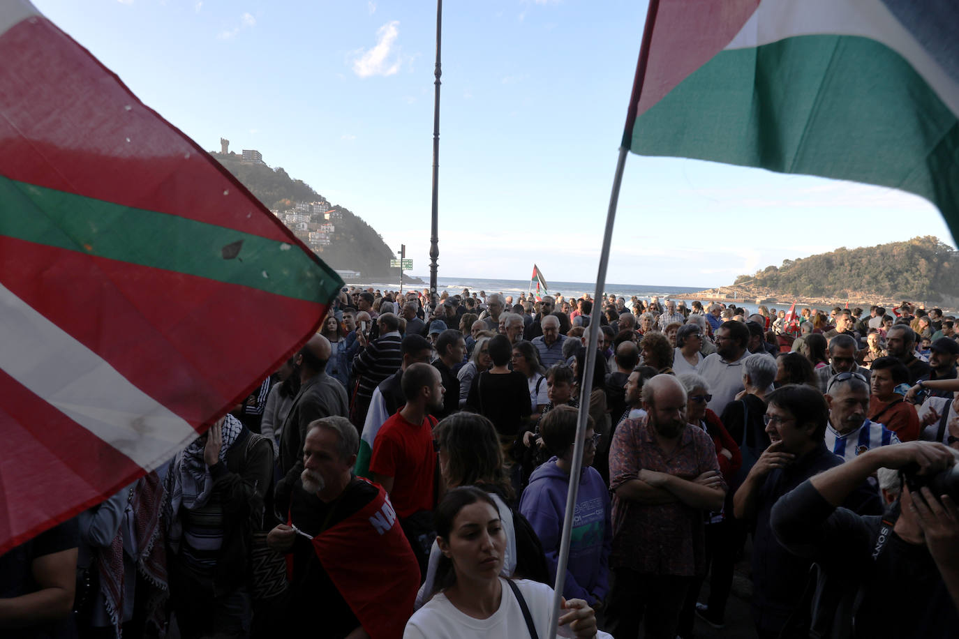 Donostia se echa a la calle en apoyo al pueblo palestino