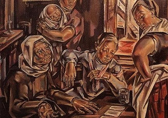 'Las echadoras de cartas, de María Blanchard.