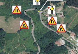 Plano facilitado por el Ayuntamiento sobre la ubicación de las obras.