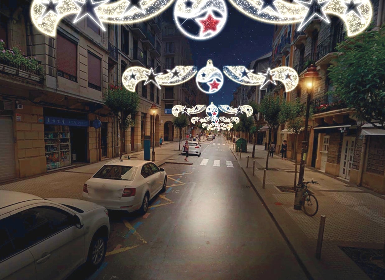 Así serán las luces de Navidad de San Sebastián