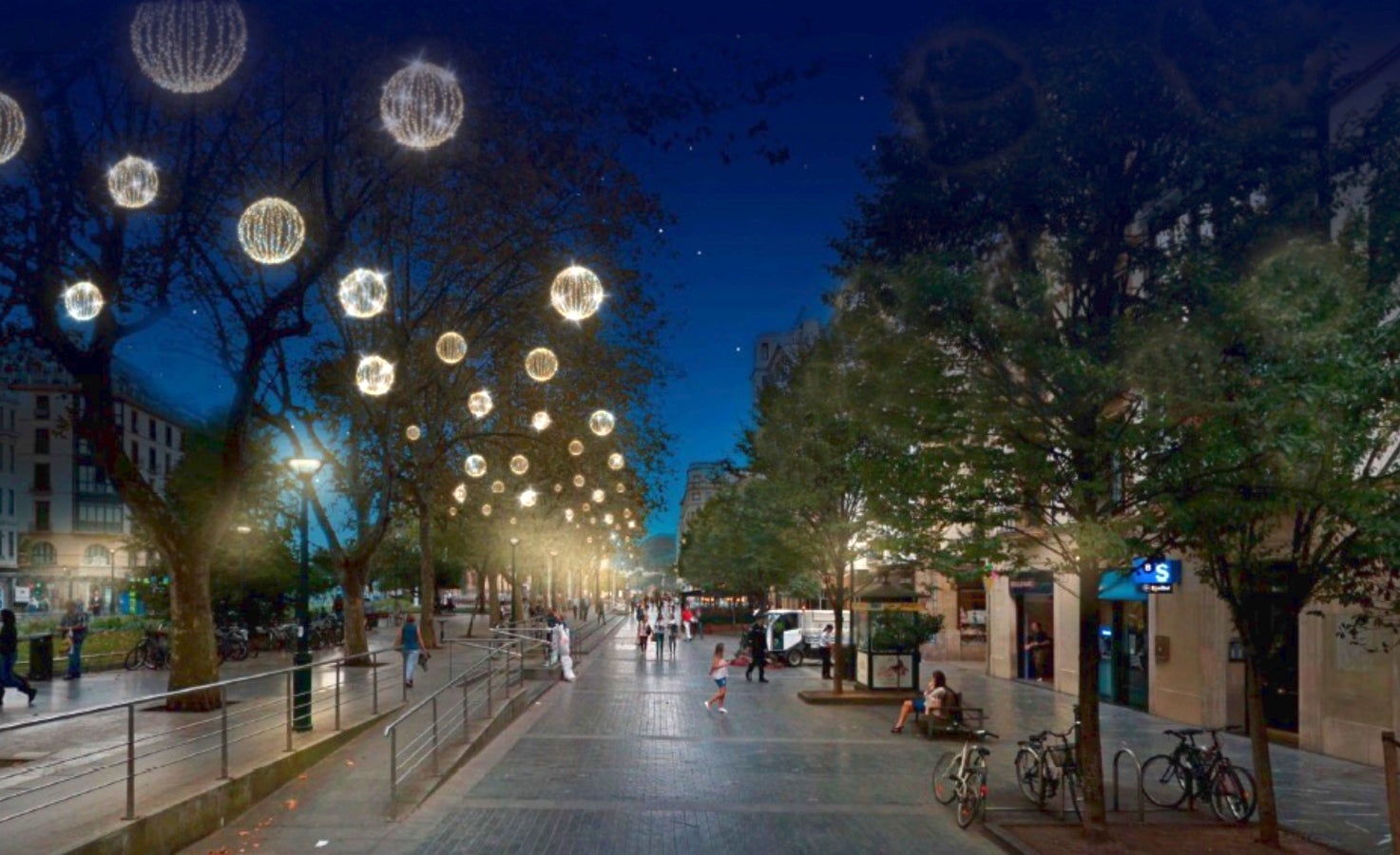 Así serán las luces de Navidad de San Sebastián