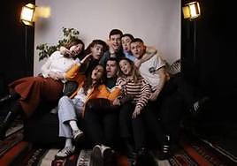 'Beitia' seriean parte hartzen duten zortzi gazte oñatiarrak.