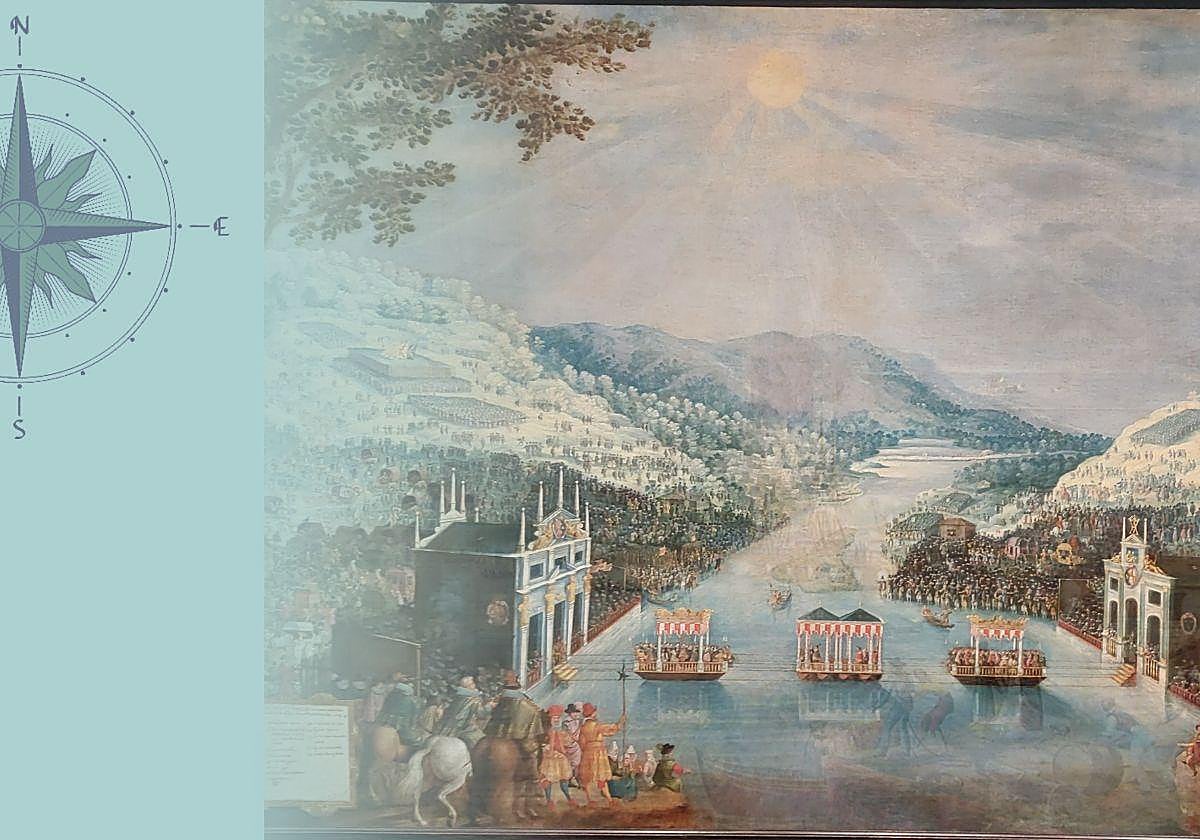 Trueque de princesas en el río Bidasoa