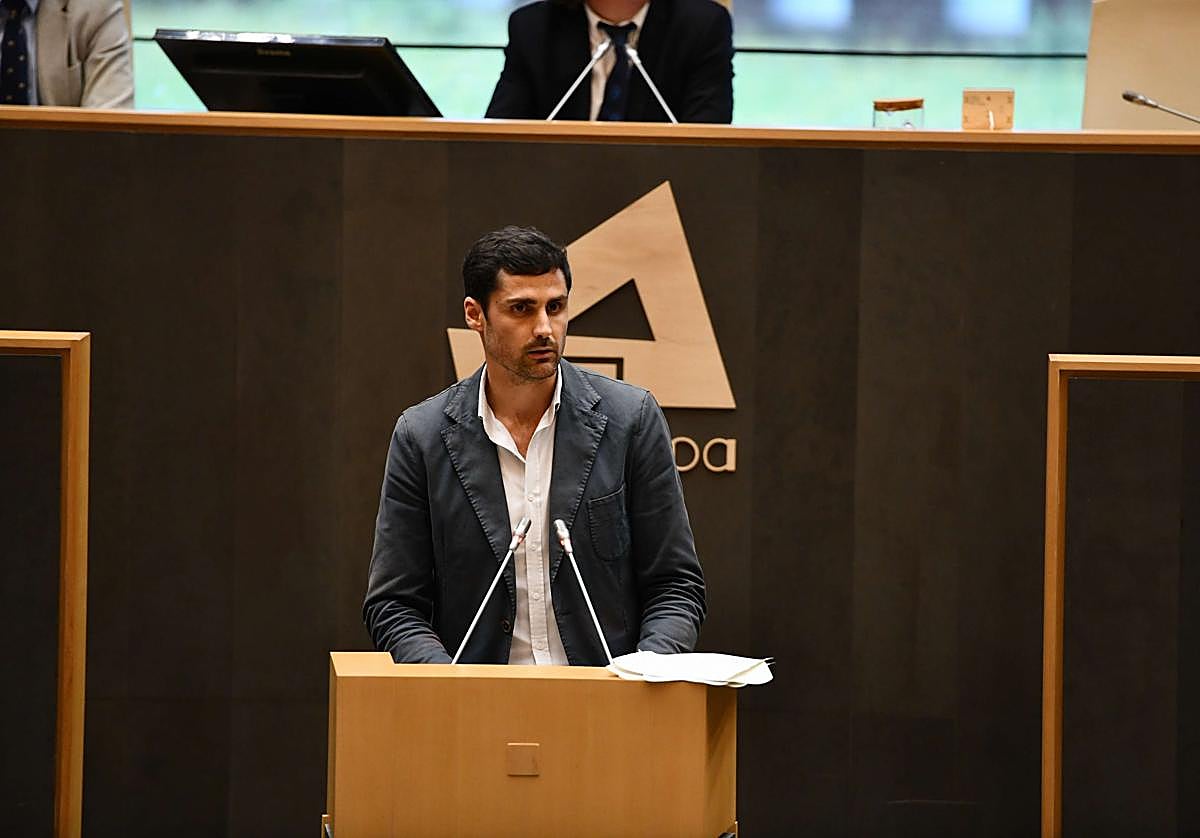 Mikel Lezama, en una intervención en las JJGG