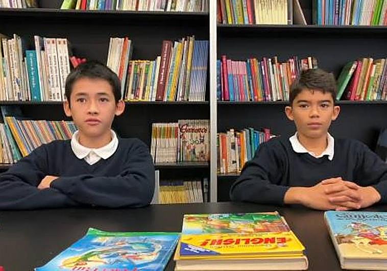 Martín Lecuona y Raphael Anglade, alumnos de 1º ESO.