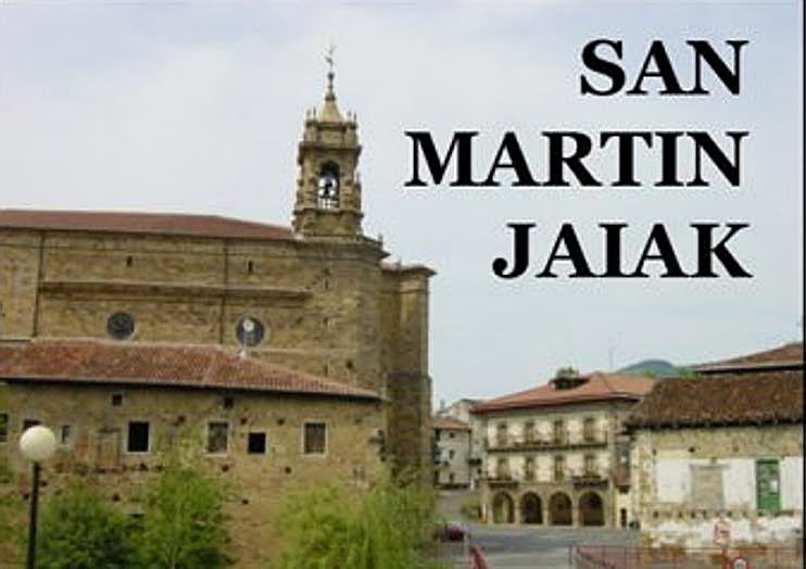 Cartel de las fiestas de San Martin en Ataun.