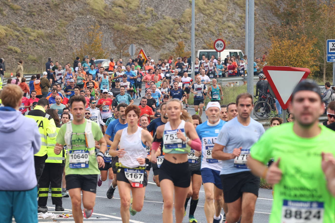 Fotos de la Behobia 2023 a su paso por Gaintxurizketa