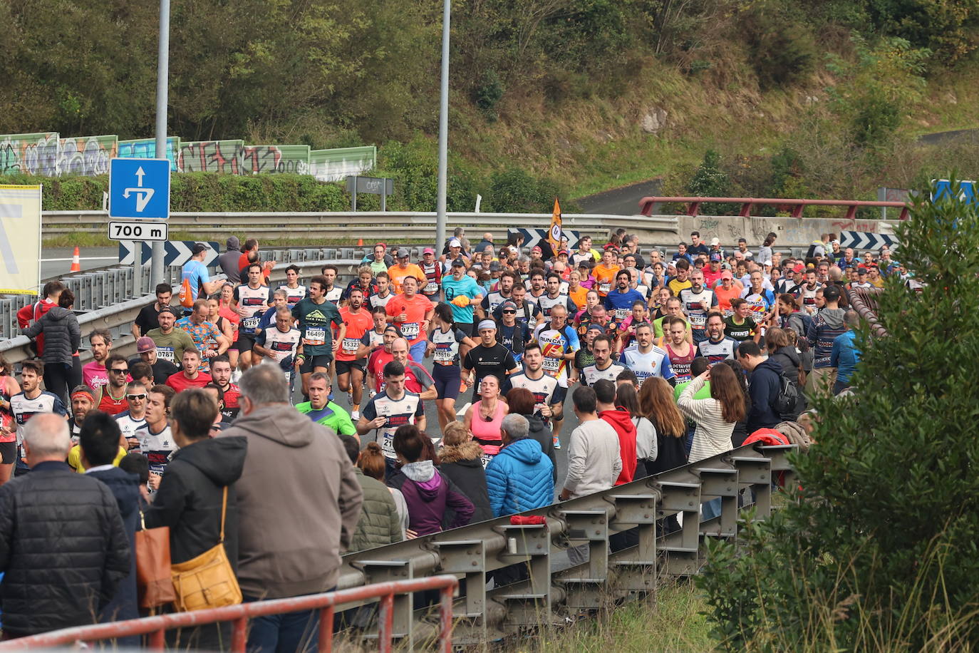 Fotos de la Behobia 2023 a su paso por Gaintxurizketa