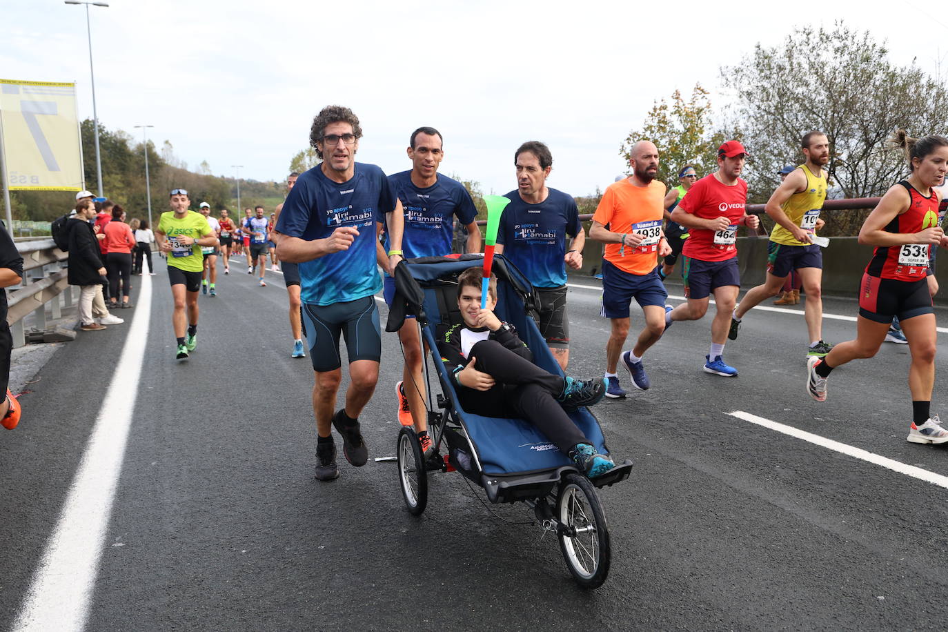 Fotos de la Behobia 2023 a su paso por Gaintxurizketa