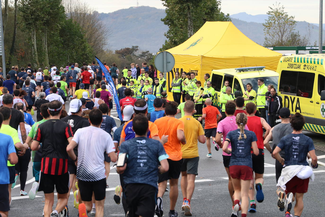 Fotos de la Behobia 2023 a su paso por Gaintxurizketa