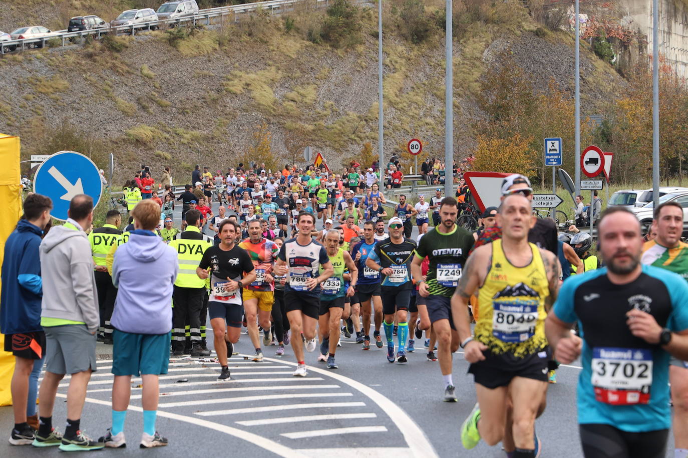 Fotos de la Behobia 2023 a su paso por Gaintxurizketa