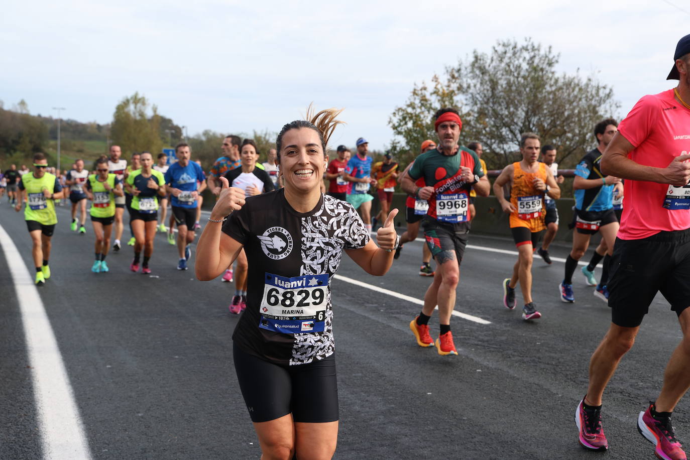 Fotos de la Behobia 2023 a su paso por Gaintxurizketa