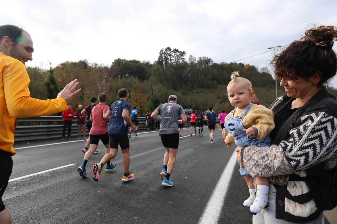 Fotos de la Behobia 2023 a su paso por Gaintxurizketa
