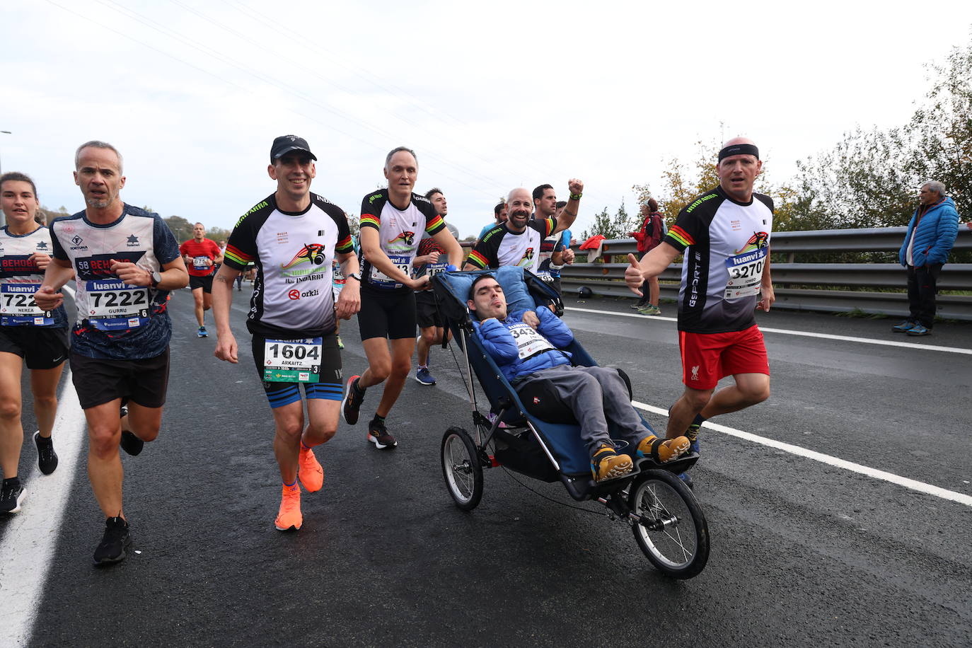 Fotos de la Behobia 2023 a su paso por Gaintxurizketa