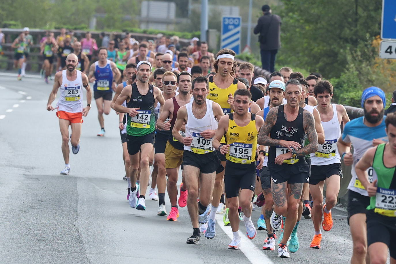 Fotos de la Behobia 2023 a su paso por Gaintxurizketa