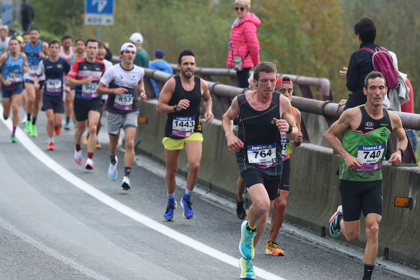 Fotos de la Behobia 2023 a su paso por Gaintxurizketa