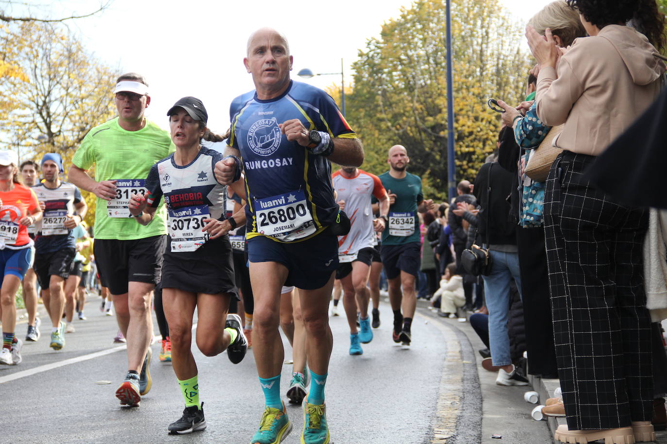 Fotos de la Behobia-San Sebastián 2023 a su paso por Errenteria