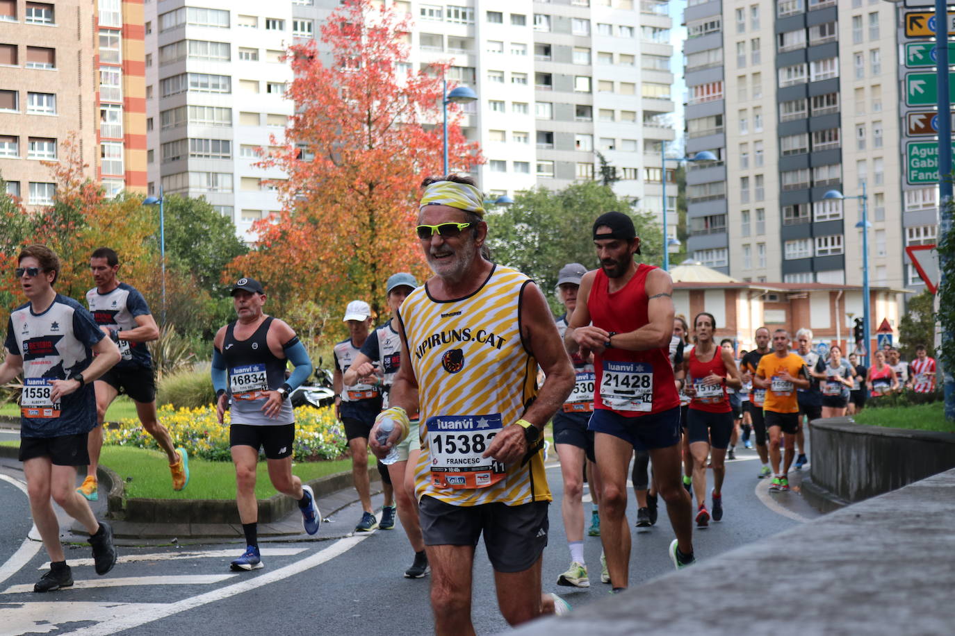 Fotos de la Behobia-San Sebastián 2023 a su paso por Errenteria