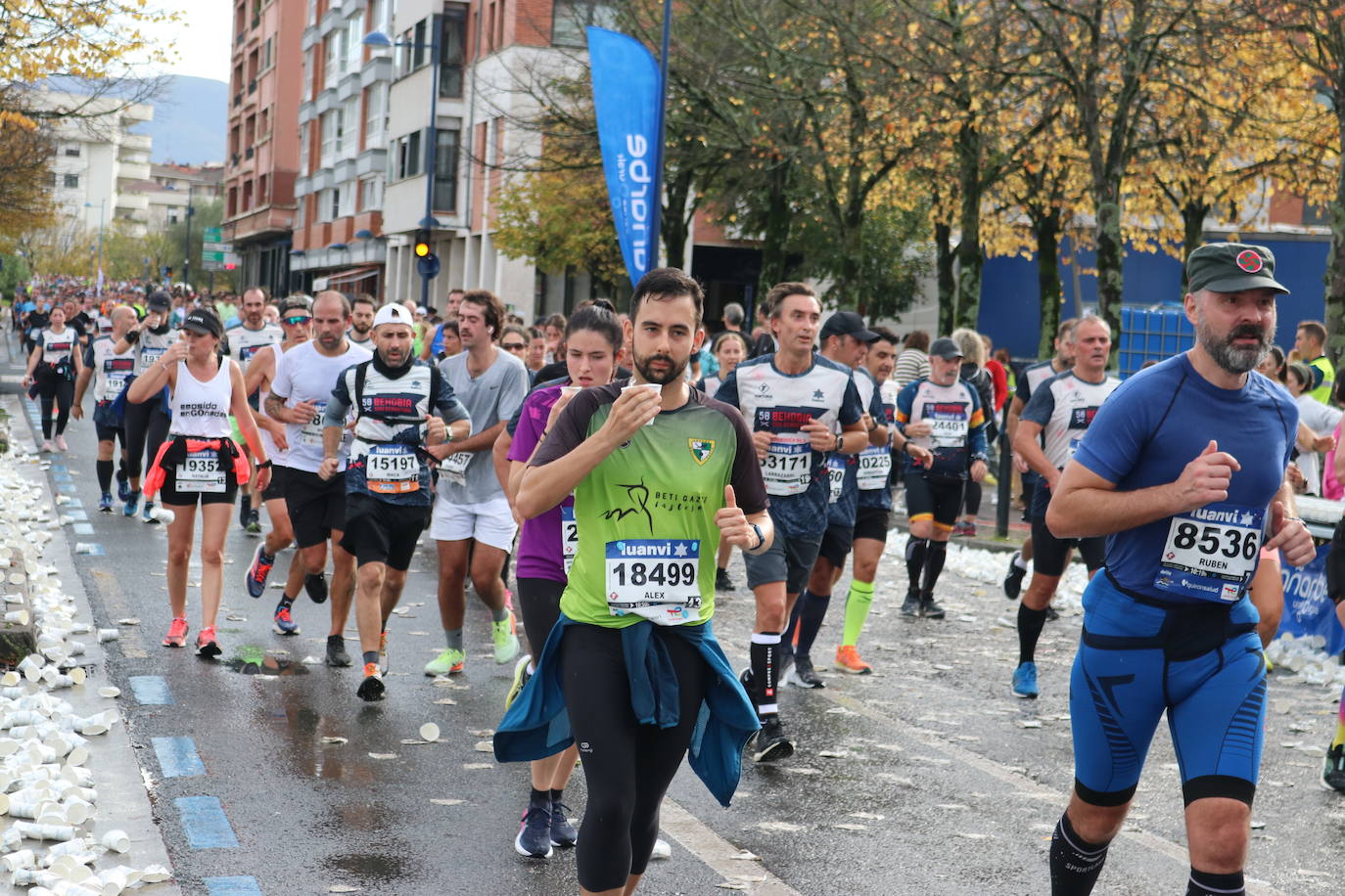 Fotos de la Behobia-San Sebastián 2023 a su paso por Errenteria