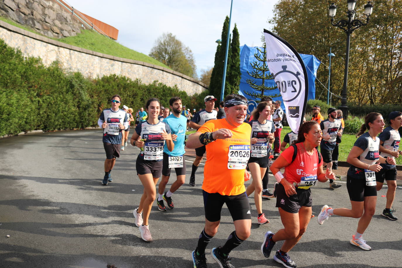 Fotos de la Behobia-San Sebastián 2023 a su paso por Errenteria