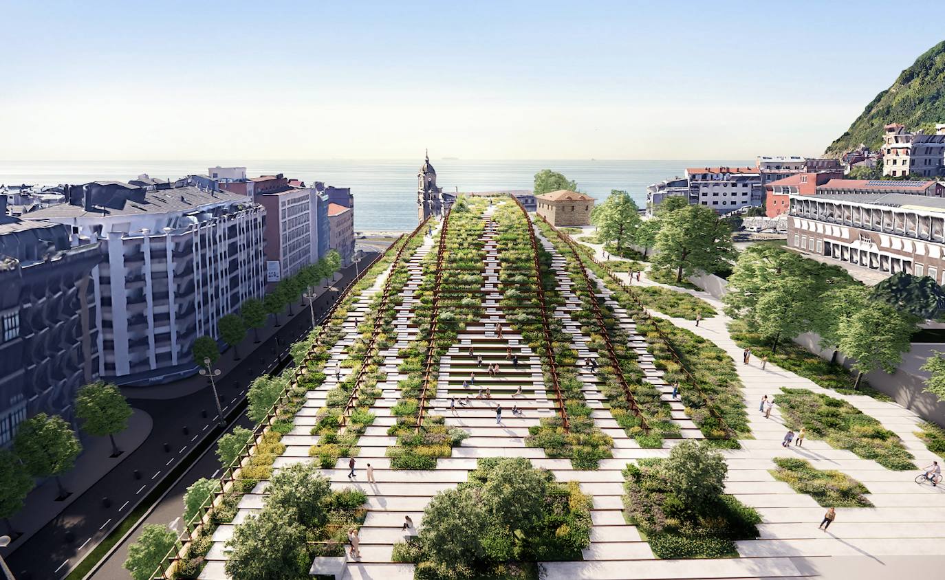 Imagen del futuro GOe cuya cubierta contará con zonas de plantación.