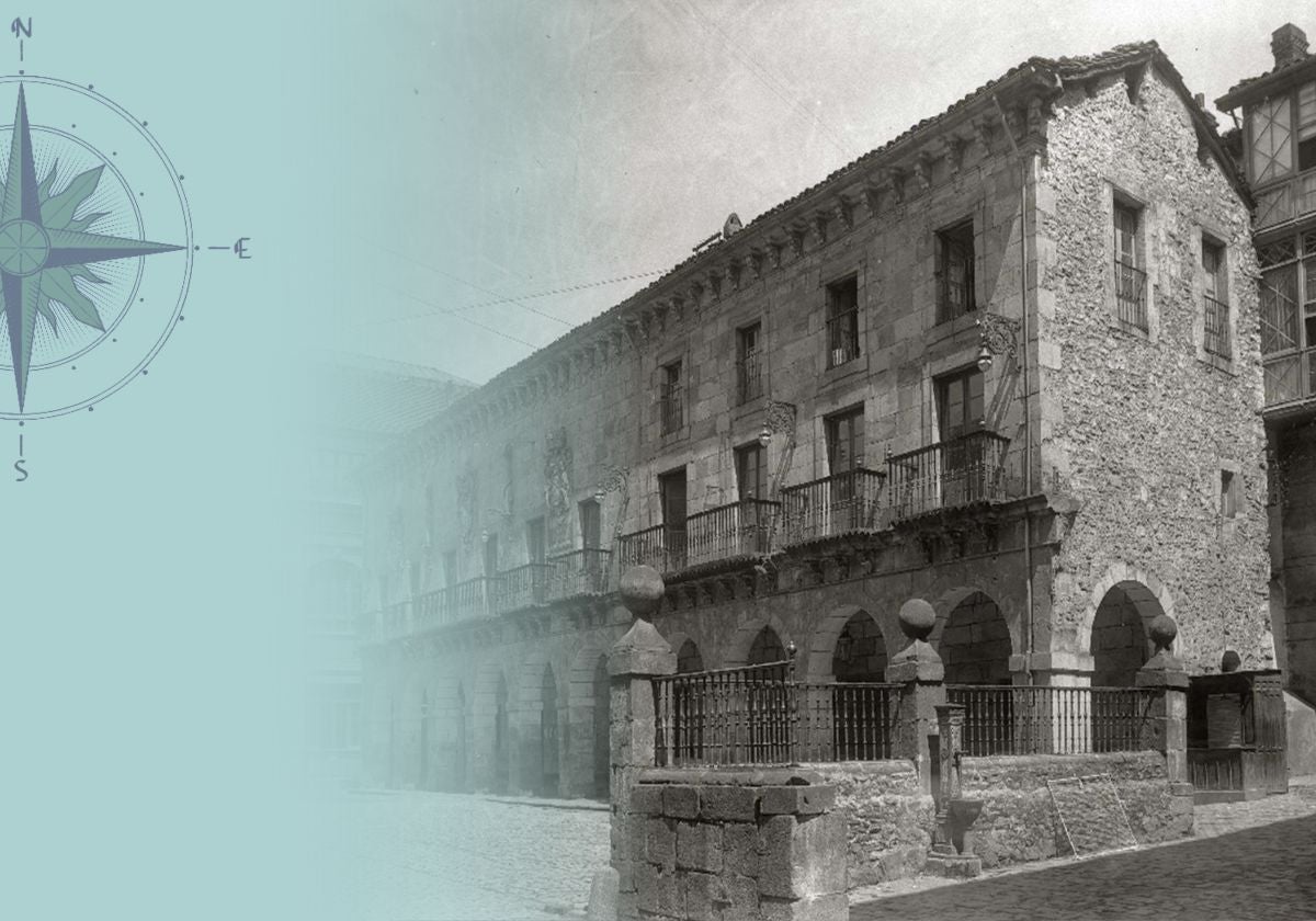 Casa consistorial de Bergara en 1940.