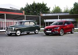 La automoción ha variado mucho con el paso del tiempo. 70 años separan a estos dos SEAT.