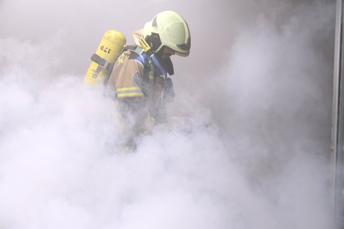 Simulacro de incendio en Garbera