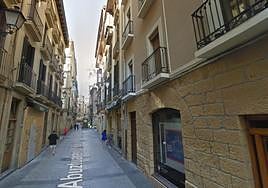 Zona la calle 31 de agosto en la que se ha producido el incendio.