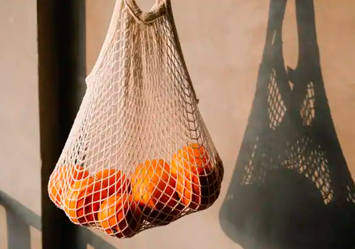 Una bolsa de naranjas al sol, dos fuentes de vitamina D para el ser humano.