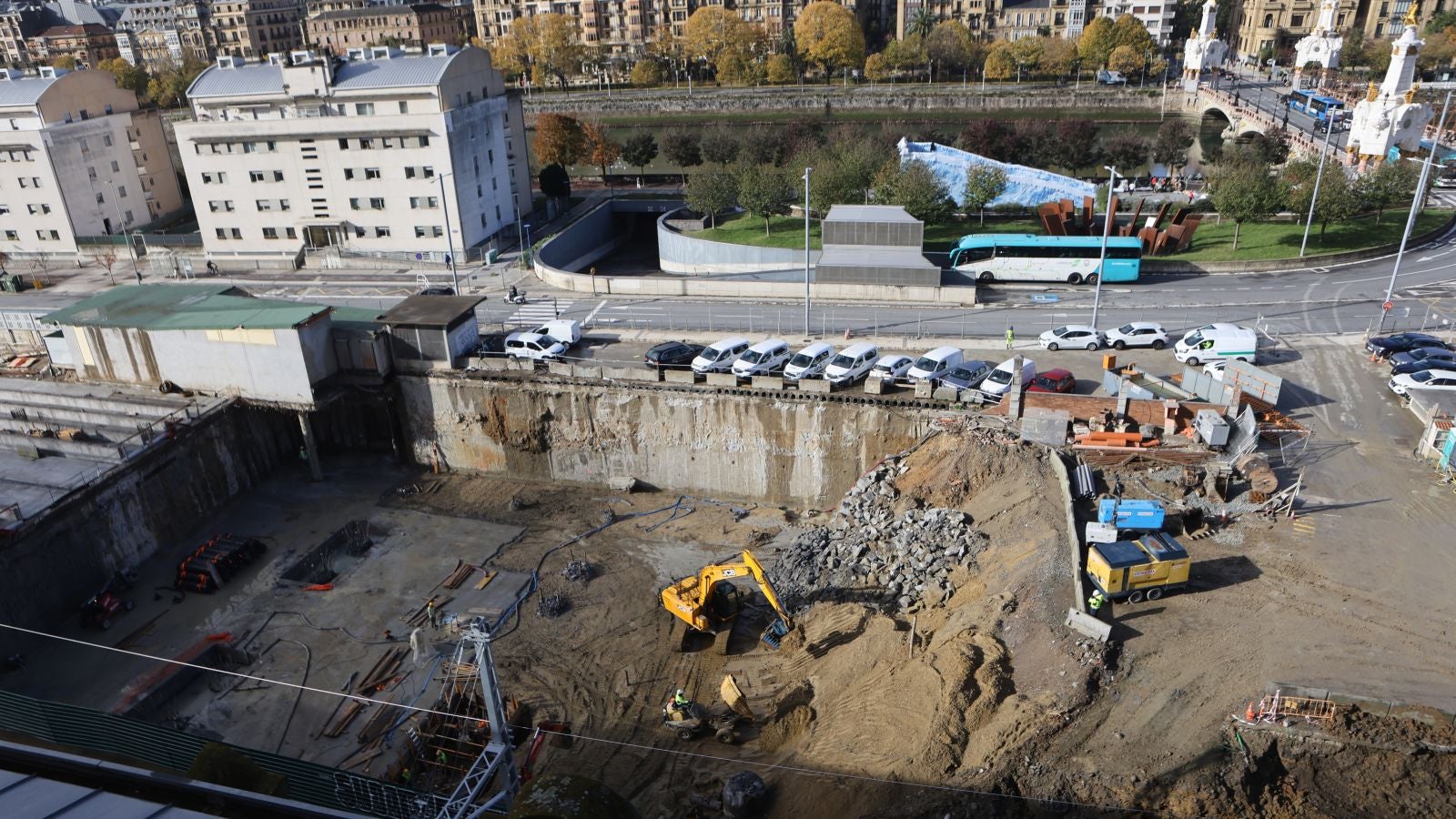 La estación del TAV toma forma en Donostia