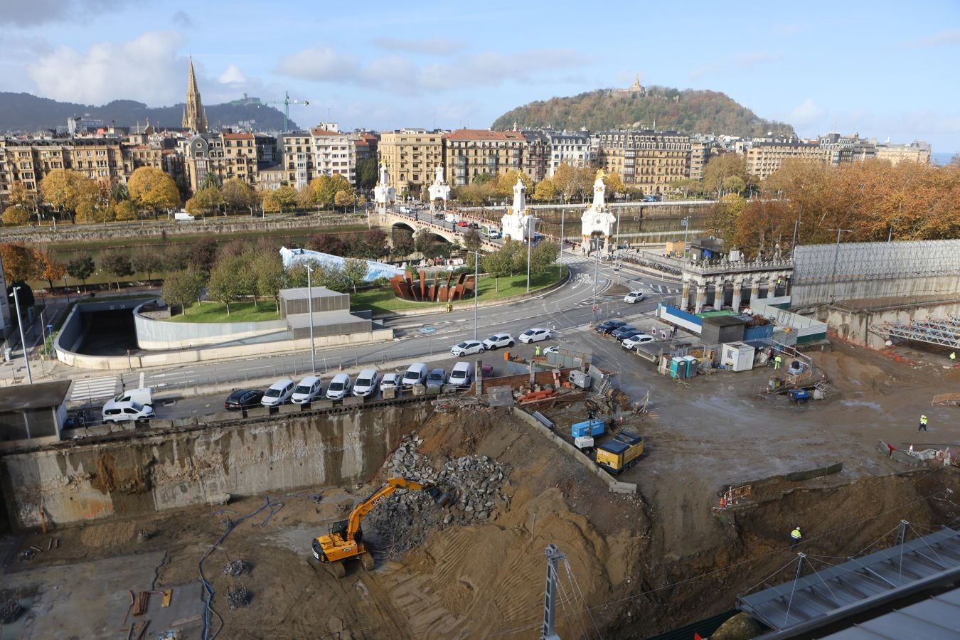 La estación del TAV toma forma en Donostia