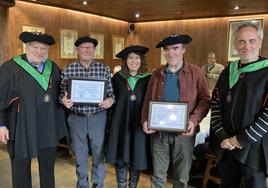 Luis Mokoroa, Xanti Etxeberria, Ujue González, Imanol Pildain y Jon Begiristain.